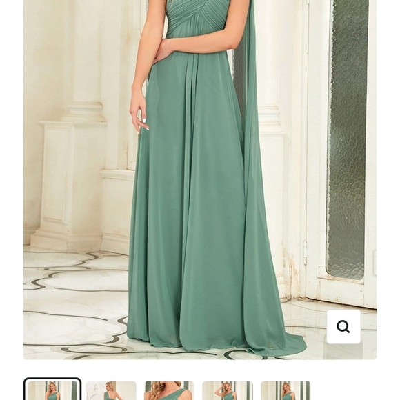 Ever Pretty Strapless Turquoise Dress - Picture 13 of 14